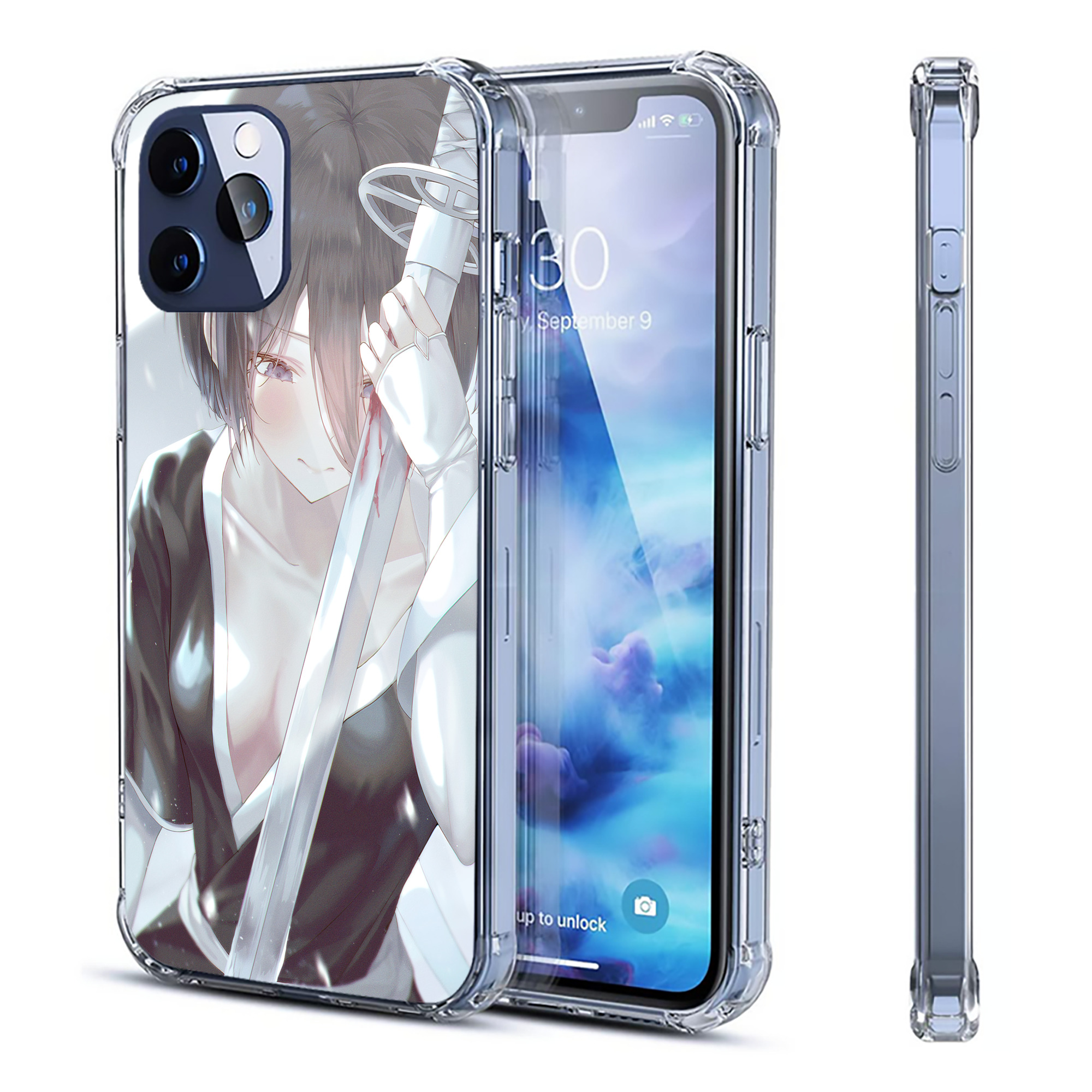 （画像用） ブリーチ BLEACH 【iPhone 12シリーズ対応】透明スマホケース（クリアソフトケース）